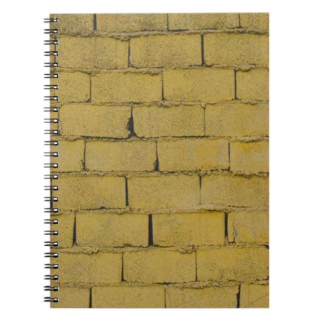 Empty concrete brick wall notebook (Front)