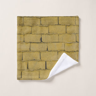 Empty concrete brick wall wash cloth