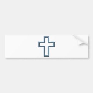 Empty cross bumper sticker