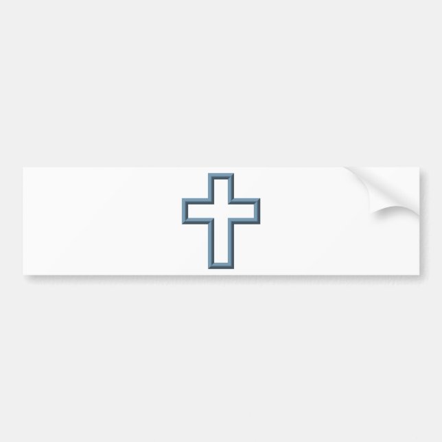 Empty cross bumper sticker (Front)