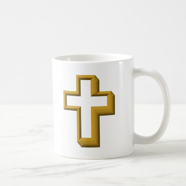 Empty cross coffee mug (Right)