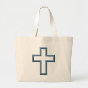 Empty cross large tote bag