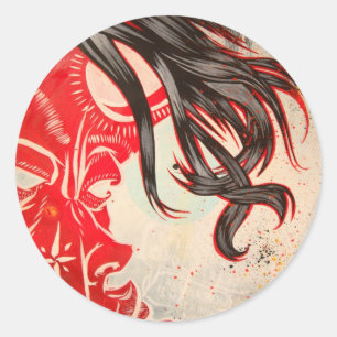 Empty Cup of Revolution Classic Round Sticker