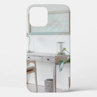 EMPTY DESK NEAR CURTAIN