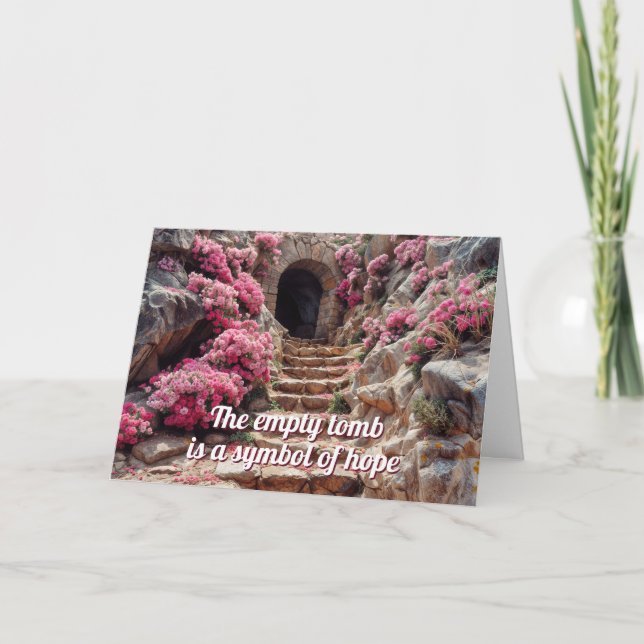 Empty Garden Tomb Easter Card (Front)