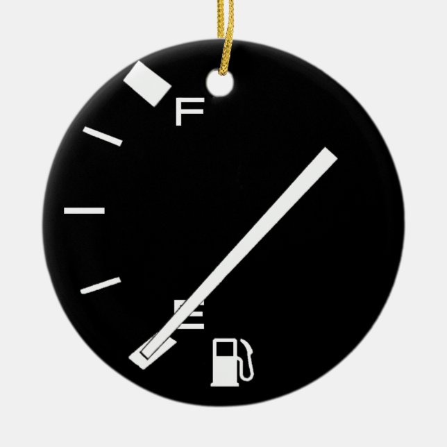 Empty Gas Tank Ceramic Tree Decoration (Front)