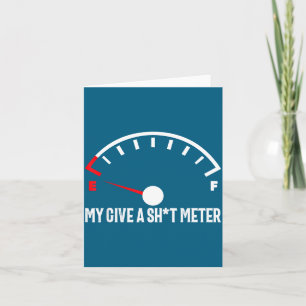 Empty Give Metre Men's Slogan Design Card
