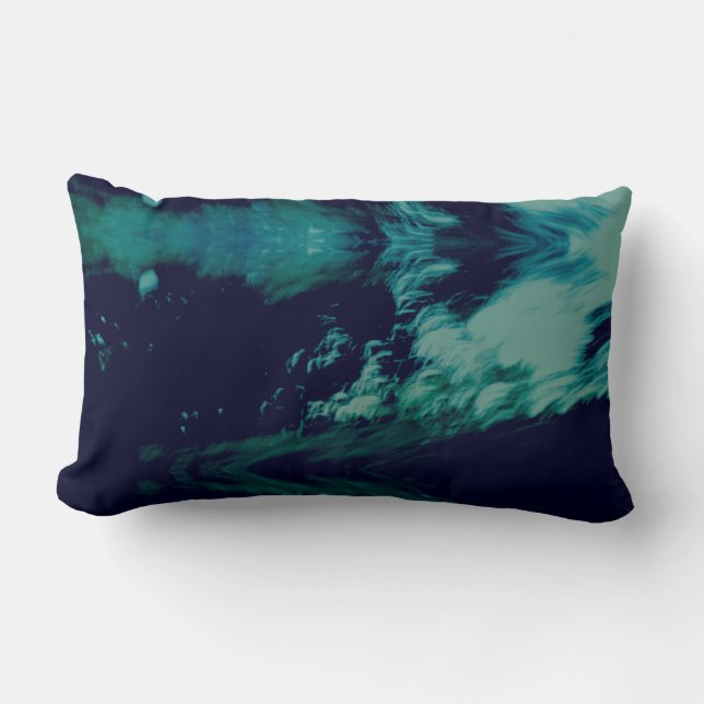 "Empty Hollows" Original Art by RedPanda Lumbar Cushion (Front)