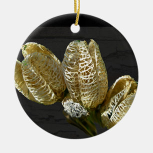 Empty Lily Seed Pods Coordinating Items Ceramic Tree Decoration