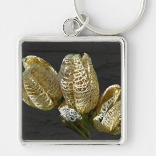 Empty Lily Seed Pods Coordinating Items Key Ring