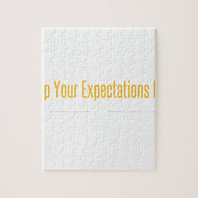 Empty Mind White Jigsaw Puzzle (Vertical)