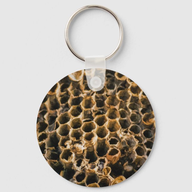 Empty Nest Button Keychain (Front)