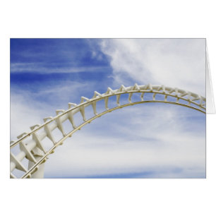 Empty roller coaster tracks