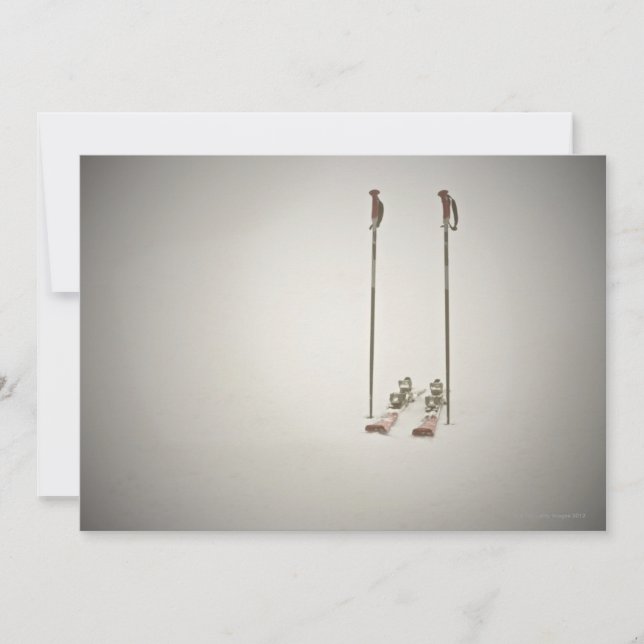 Empty Skis and Poles (Front)