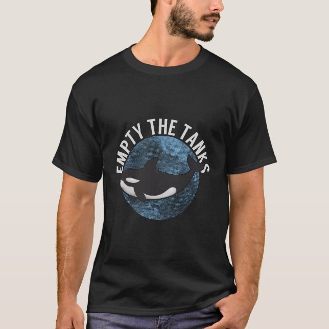Empty The Tanks Killer Whale Orca Long Sleeve Shir (Front)