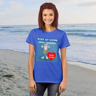 Empty Toilet Paper Roll Safety 1st Message Womens T-Shirt