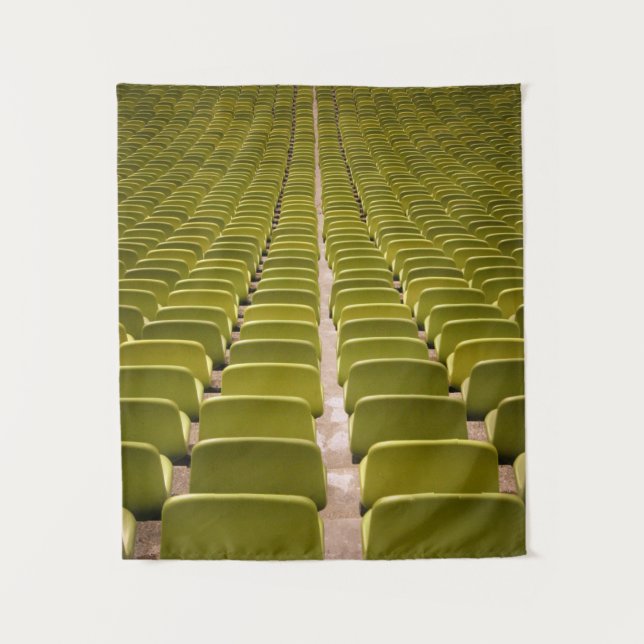 Empty yellow chair lot tapestry (Front)