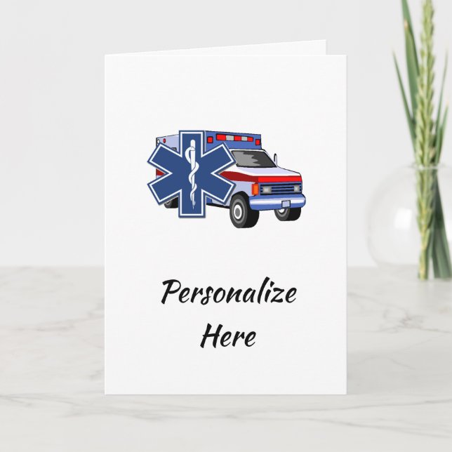 EMS Ambulance Card (Front)