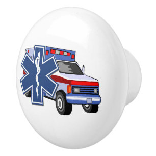 EMS Ambulance  Ceramic Knob