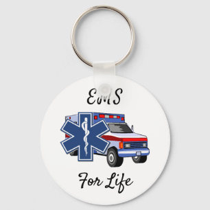 EMS Ambulance For Life Key Ring