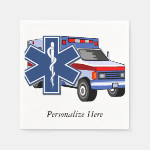 EMS Ambulance Napkin