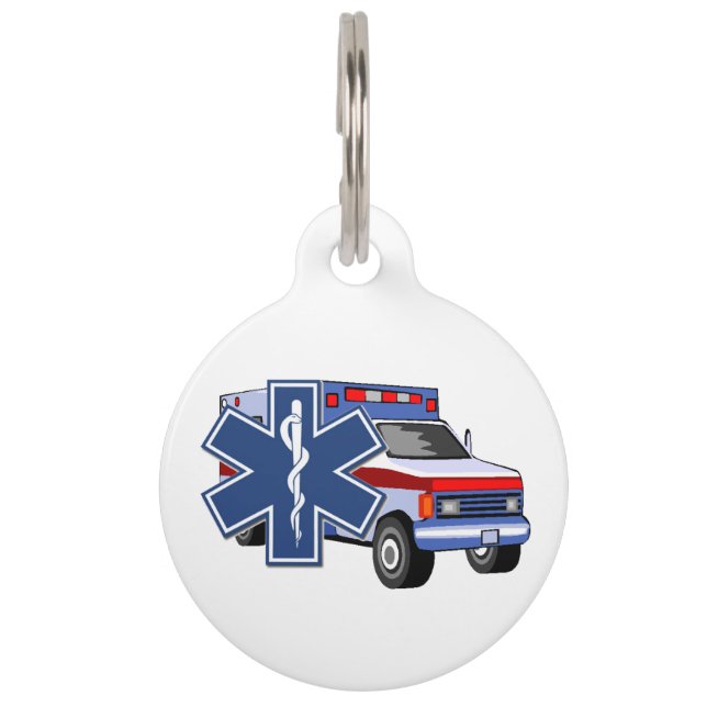 EMS Ambulance Pet Tag (Front)