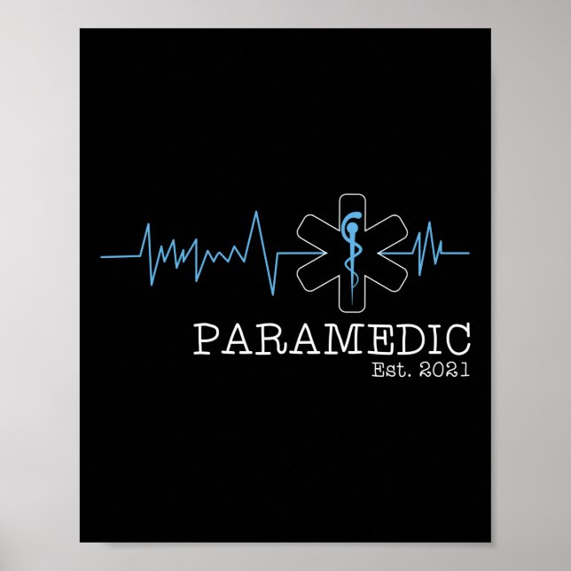EMS Emergency Paramedic Est. 2021 Student Poster (Front)