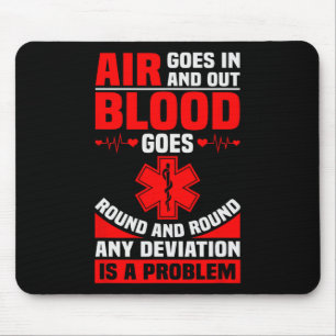 Ems Nurse Quote Ambulance Driver Emt Paramedic Hea Mouse Pad