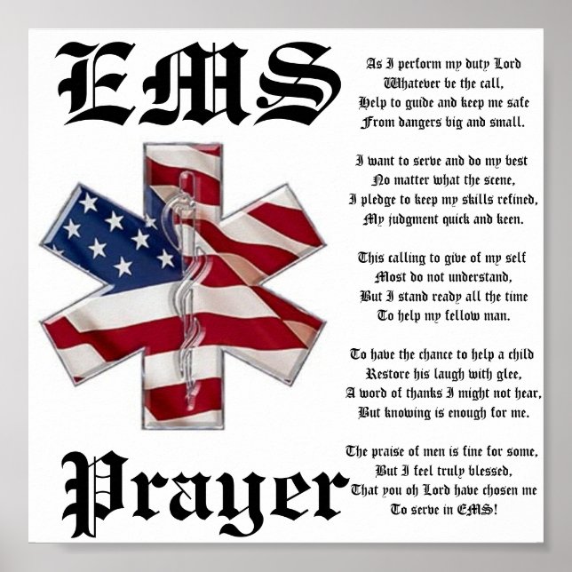 EMS Prayer Poster (Front)