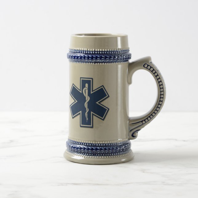 EMS Star of Life Beer Stein (Right)