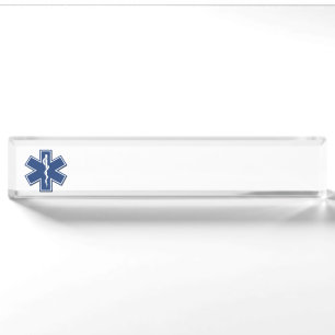 EMS Star Of Life Nameplate