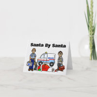 EMS Team Saving Santa Christmas Card