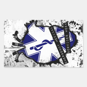 ems week rectangular sticker