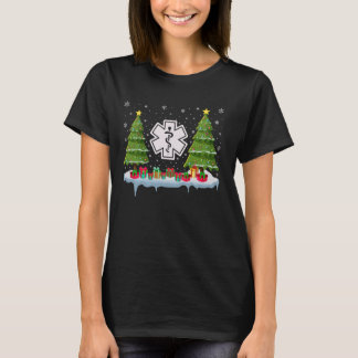 EMS Xmas Tree Lighting Men Women Ugly Christmas T-Shirt