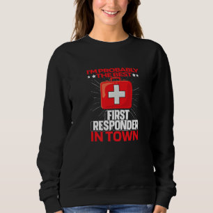 Emt Aid Kit Ems Ambulance Police Paramedic First Sweatshirt
