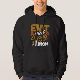 Emt And Beagle Mum Dogs Emergency Medical Paramedi Hoodie