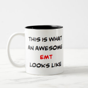 emt, awesome Two-Tone coffee mug