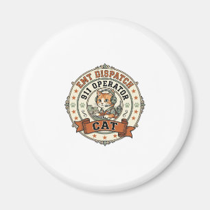 EMT Dispatch 911 Operator Cat EMT Dispatch 911 Ope Magnet