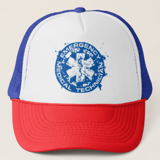 EMT Distressed Star of Life Trucker Hat
