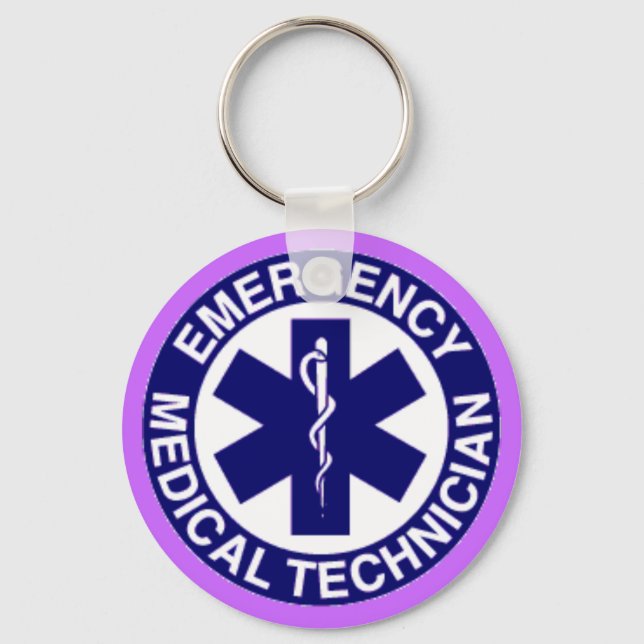 EMT Emergency Medical Technician Key Ring (Front)
