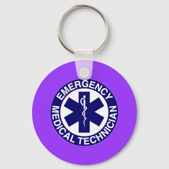 EMT Emergency Medical Technician Key Ring (Front)