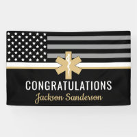 EMT First Responder Thin White Line EMS Retirement