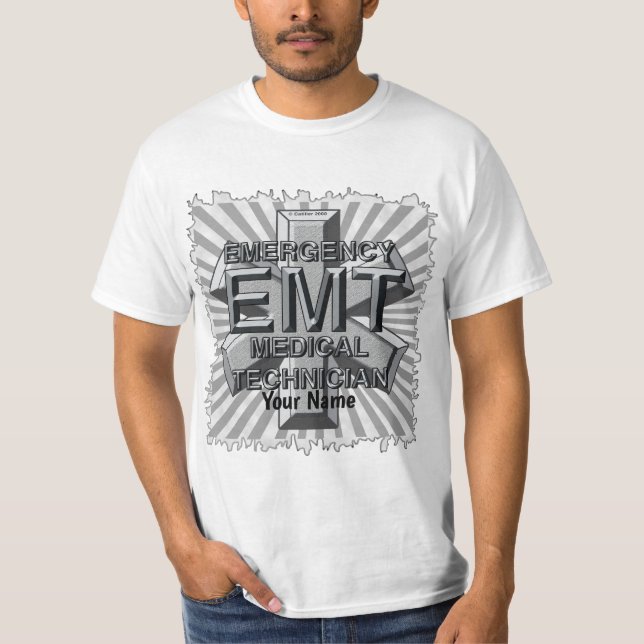 EMT Grey Logo  t-shirt (Front)
