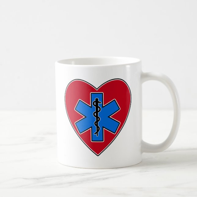 EMT Heart Coffee Mug (Right)