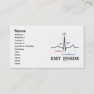 EMT Inside (ECG/EKG Electrocardiogram) Business Card