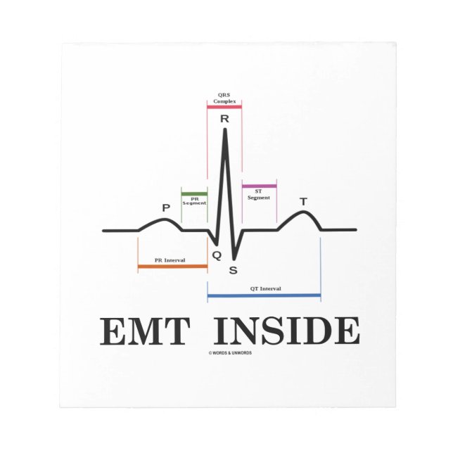 EMT Inside (Sinus Rhythm Electrocardiogram) Notepad (Front)