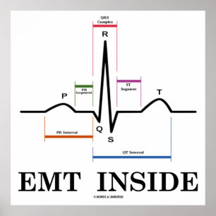 EMT Inside (Sinus Rhythm Electrocardiogram) Poster