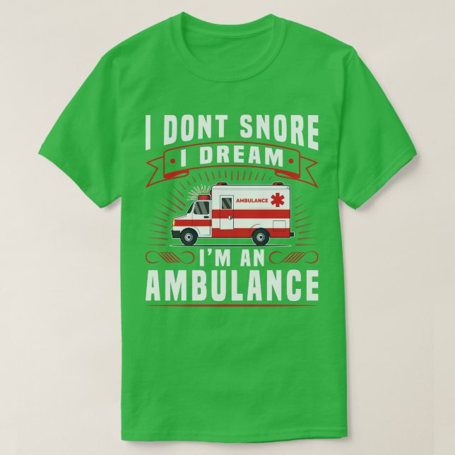 EMT Paramedic Ambulance Driver T-Shirt (Design Front)
