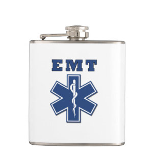EMT Star of Life Hip Flask