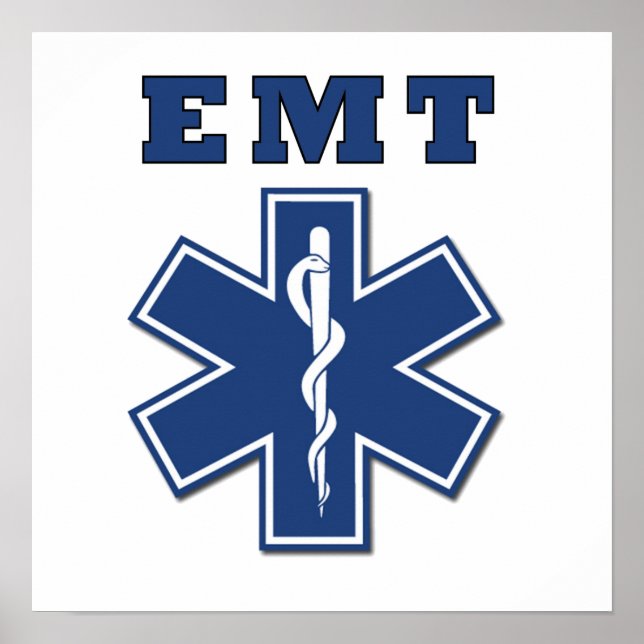 EMT Star of Life Poster (Front)